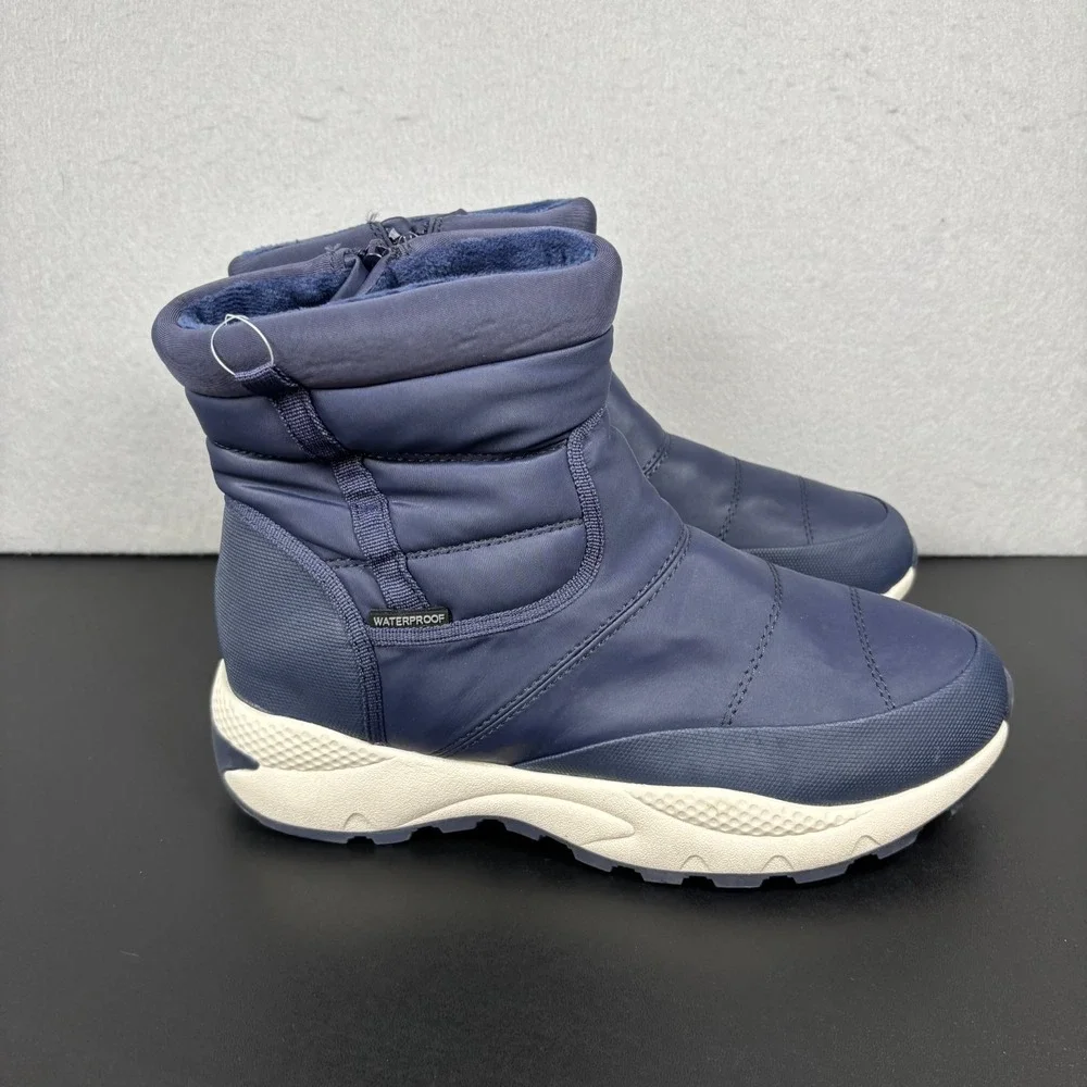 Baretraps Darra Womens Navy Blue Waterproof Winter Snow Boots Size 10M New Shoes